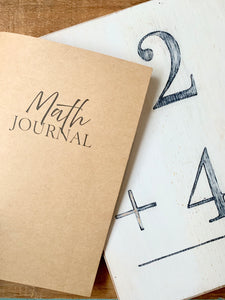 Math Journal Inserts