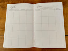 Load image into Gallery viewer, Monthly Planner Journal Insert