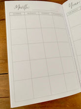 Load image into Gallery viewer, Monthly Planner Journal Insert