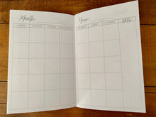 Load image into Gallery viewer, Monthly Planner Journal Insert
