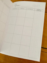 Load image into Gallery viewer, Monthly Planner Journal Insert