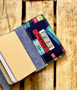 The Mini Journal - Book Club in Navy