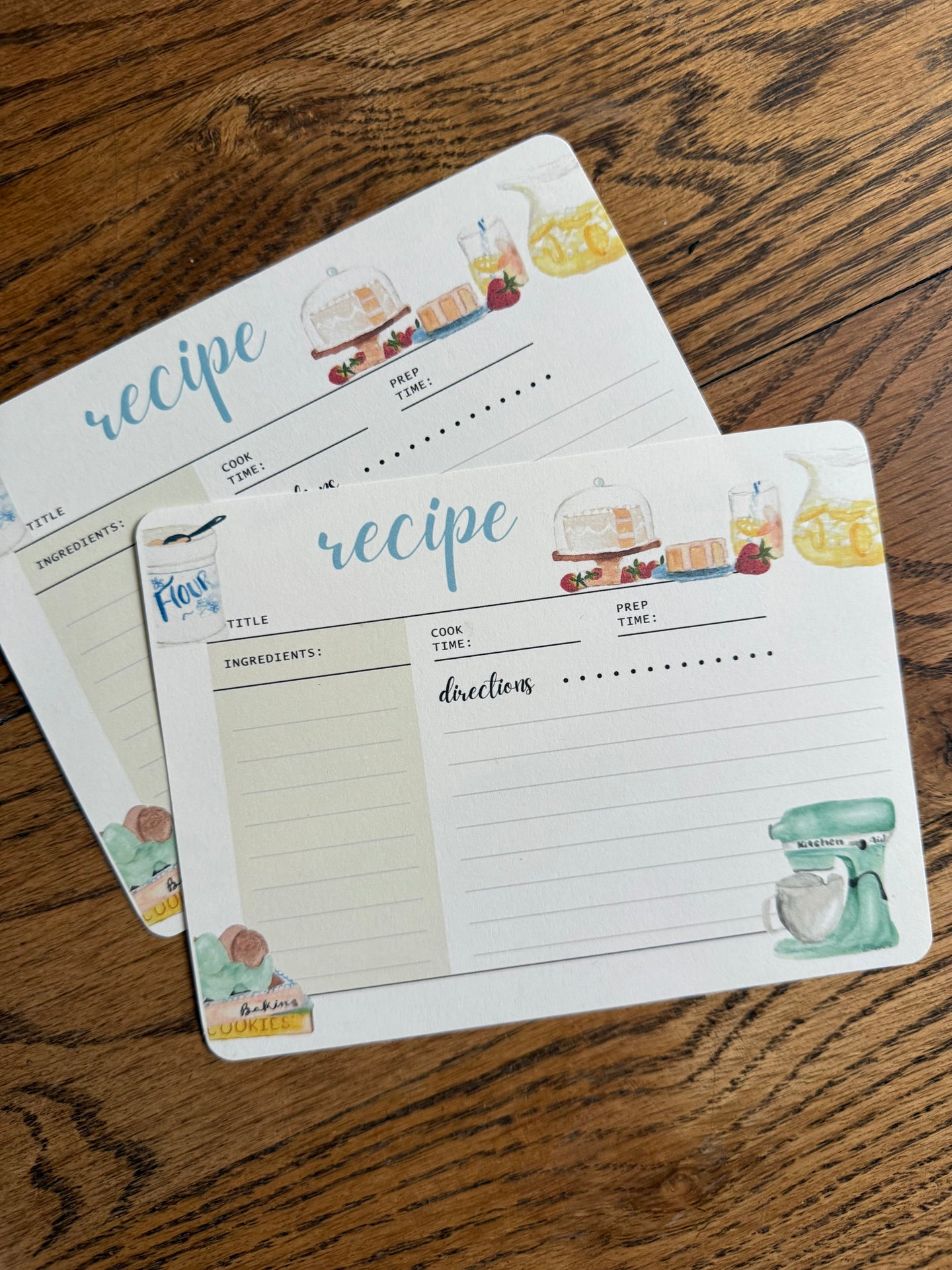 Recipe Cards pack of 12