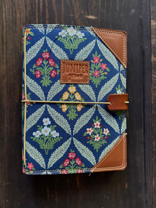 The Juniper Journal - Dahlias in blue