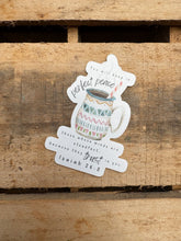 Load image into Gallery viewer, Cozy Mug | Sticker | Isaiah 26:3