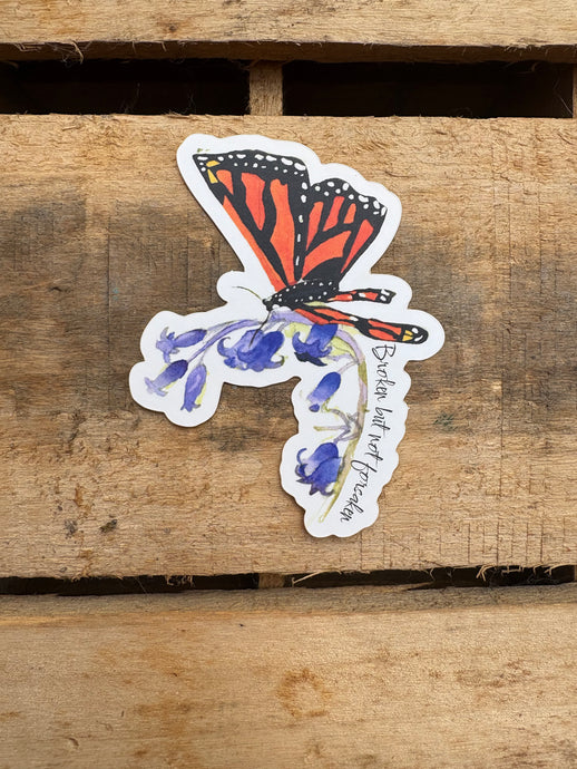 Monarch | Sticker | Broken But Not Forsaken