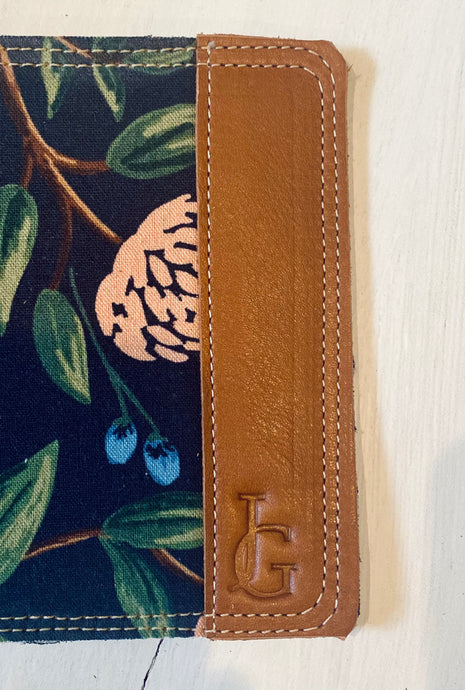 The Mini Journal - Peonies in Navy