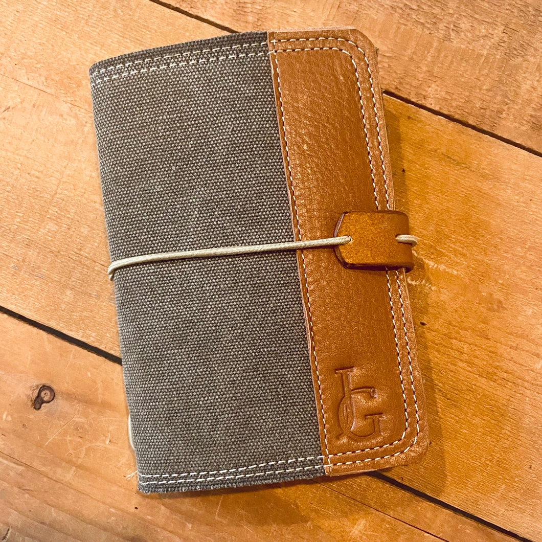 The Mini Journal - Canvas in Deep Olive
