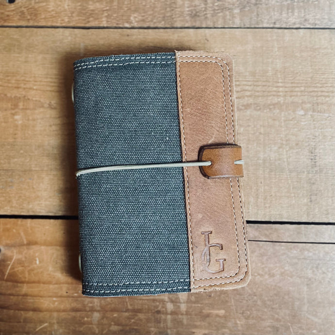 The Mini Journal - Canvas in Charcoal