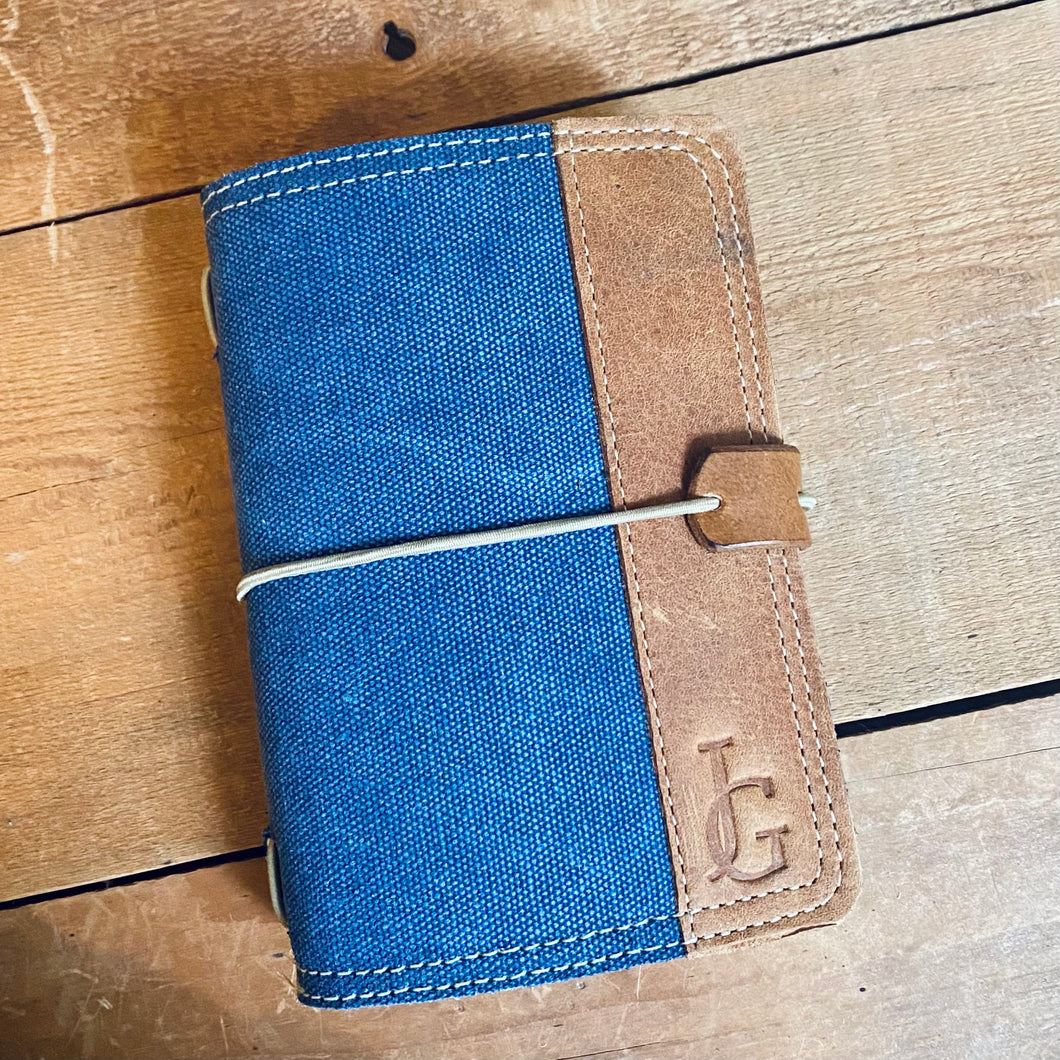 The Mini Journal - Canvas in Navy