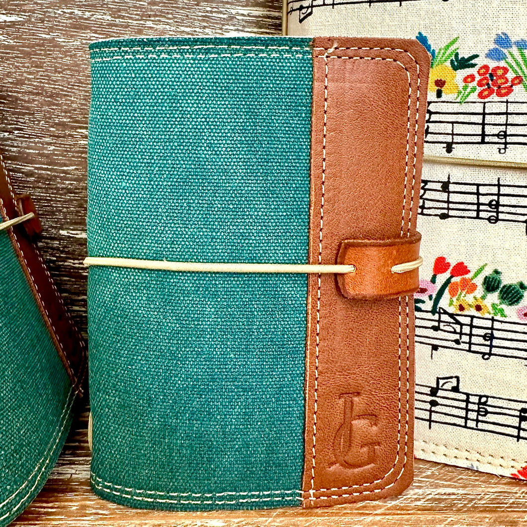 The Mini Journal - Canvas in Jade