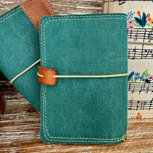 The Mini Journal - Canvas in Jade