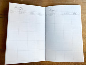 Weekly Planner Journal Insert
