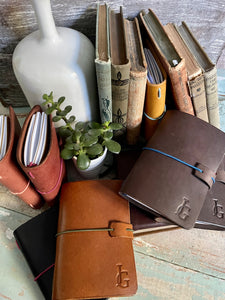 Mini Leather Journal - Black