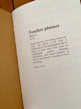 Load image into Gallery viewer, Teacher&#39;s Planner Insert