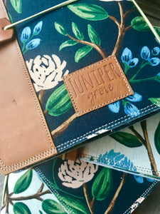 The Cedar Journal - Peonies in Navy