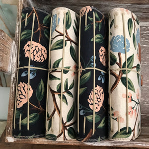 The Juniper Journal - Peonies in Navy