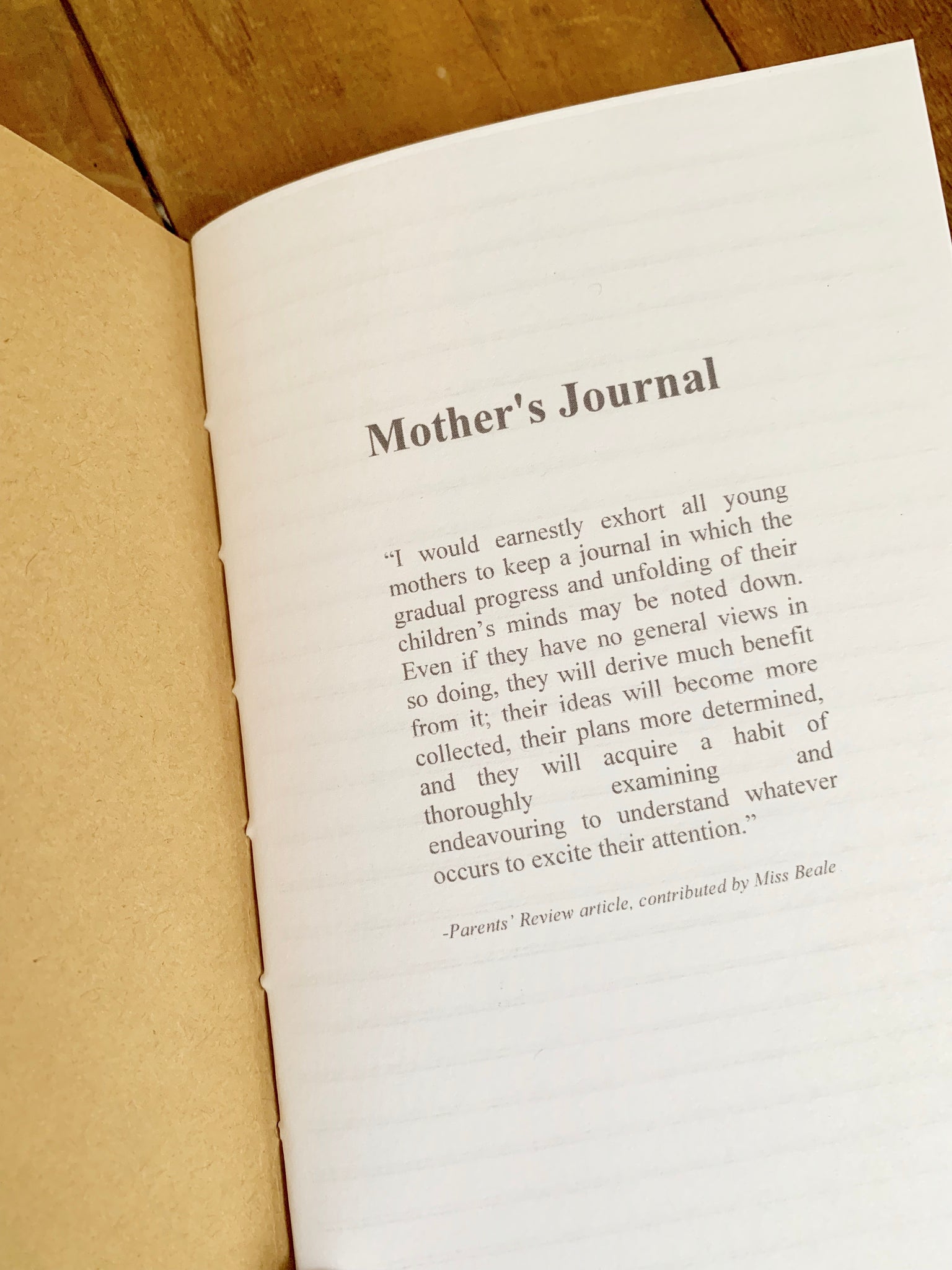 Mother’s Journal Insert – Juniper Grove