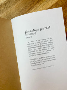Phenology Journal Insert