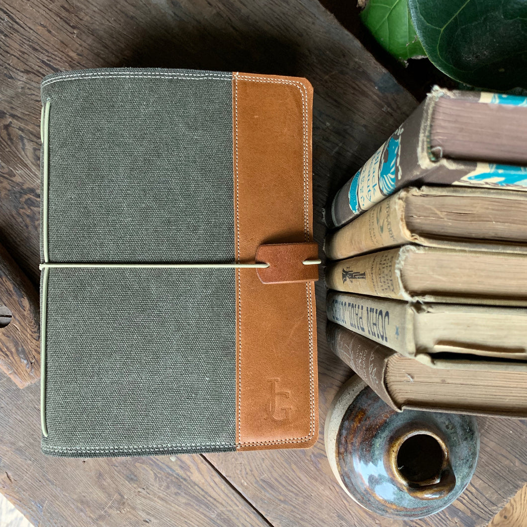 The Cedar Journal - Canvas in Deep Olive