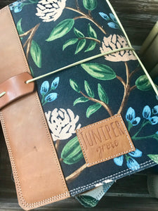 The Cedar Journal - Peonies in Navy