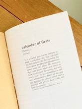 Load image into Gallery viewer, Calendar of Firsts Journal Insert