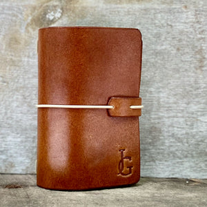 The Mini Leather Journal - Cognac