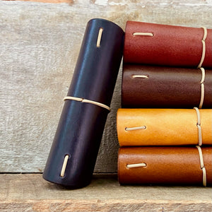 The Mini Leather Journal - Mahogany