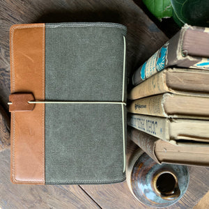 The Cedar Journal - Canvas in Deep Olive