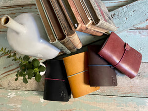 The Mini Leather Journal - Mahogany